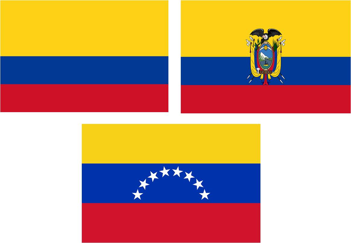 Diferencia Entre La Bandera De Colombia Ecuador Y Venezuela