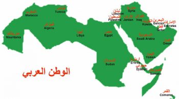 A map of the Arab world