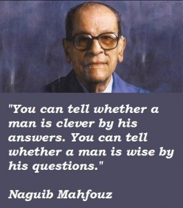 Naguib Mahfouz via wordsonimages