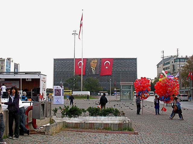 Taksim Square in Turkey Image by Михал Орела via Flickr (CC BY 2.0)  