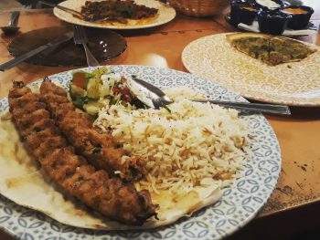Kofta with rice - Lebanese restaurant in Manchester