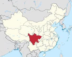 Sichuan on the map.