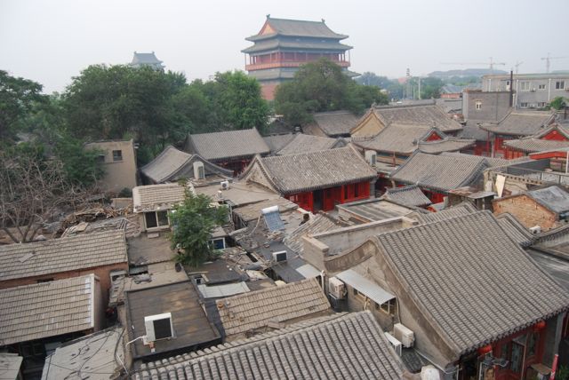 Drum Tower and hutongs - Old Beijing.