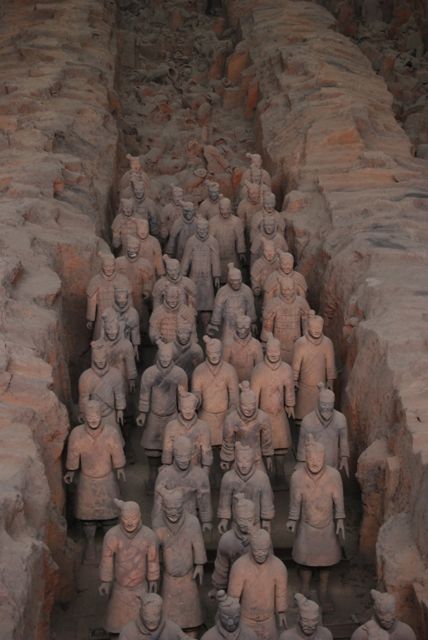 Some of the many Terra-Cotta Warriors.