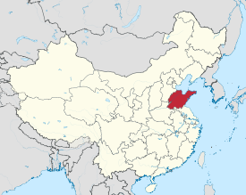 Shandong on the map.