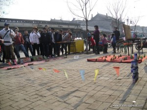 Carny games in the streets of Pingyao.