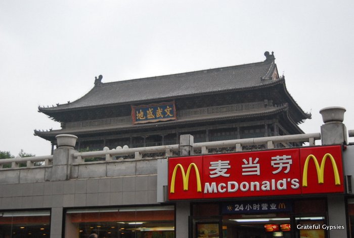 The Golden Arches - very well-known even in China.