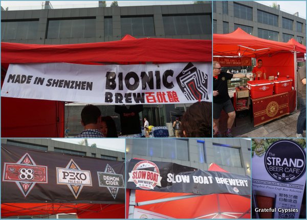 Some of the Chinese breweries on hand for the fest.