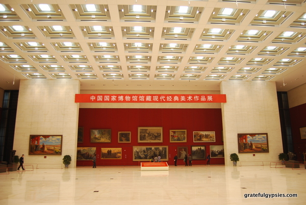 Inside the National Museum.