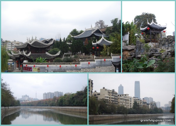 Cuiwei Garden and a walk along the river.