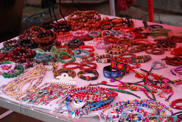 Ethnic minority jewelry for sale.