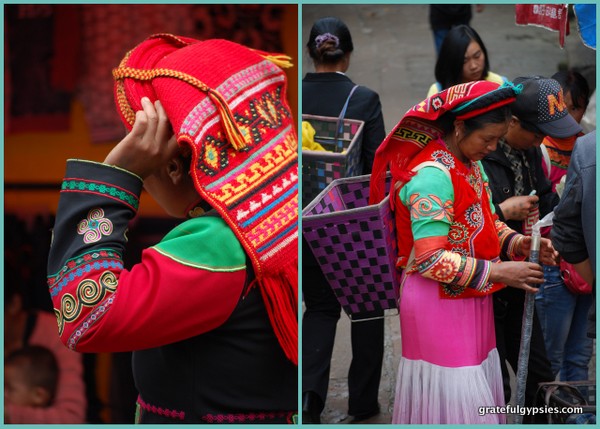 Very colorful traditional clothing.