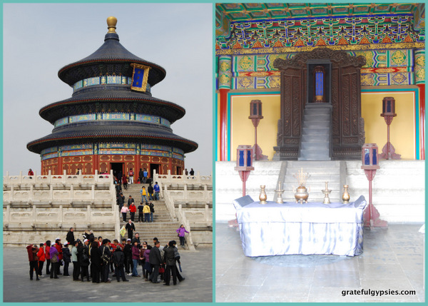 The Temple of Heaven is quite popular with tour groups.