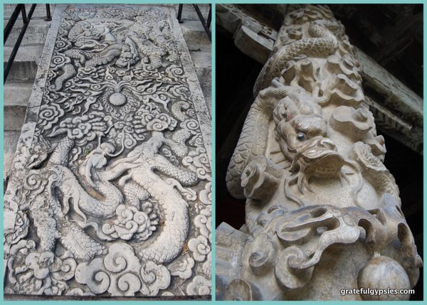 Beautiful designs in the temple.