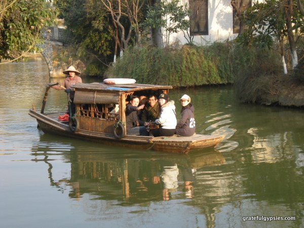 Floating along in Suzhou.