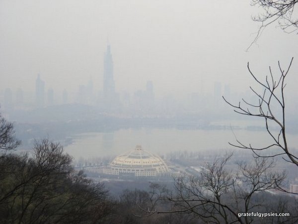 View of Nanjing through the smog.