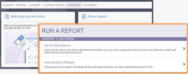 cl-150 self-reporting reports