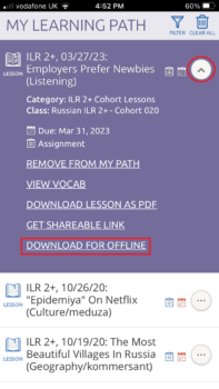 cl-150 app offline lessons 2