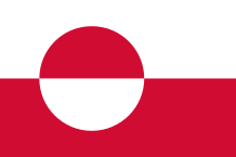 "Flag of Greenland" by Jeffrey Connell (IceKarma) - Eget arbejde. Licensed under Public domain via Wikimedia Commons - http://commons.wikimedia.org/wiki/File:Flag_of_Greenland.svg#mediaviewer/File:Flag_of_Greenland.svg