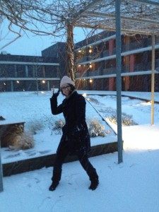 Snow ball fight! (personal photograph)