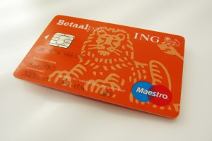 ING Betaalpas - Debit Card from one of the major Dutch banks. With these, contactloos pinnen is also already possible. (Image by 24oranges.nl at Flickr.com)