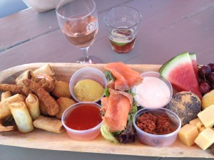 Delicious food at Bloemendaal Beach (personal photograph)