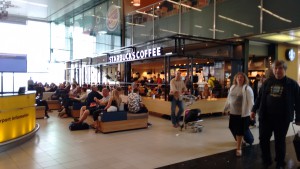 Starbucks is everywhere - also at Schiphol.