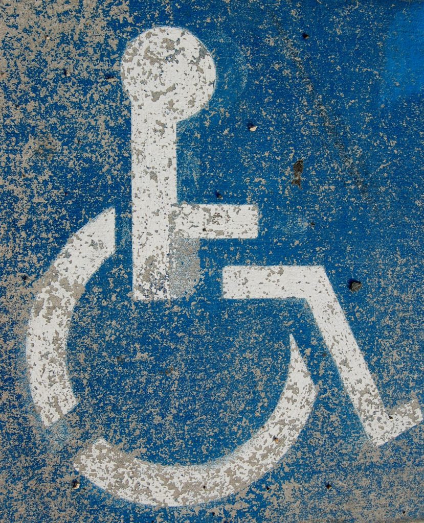 Mindervalide handicap disability invalide