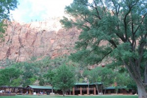 If you've got a higher budget, stay in the Zion Lodge.