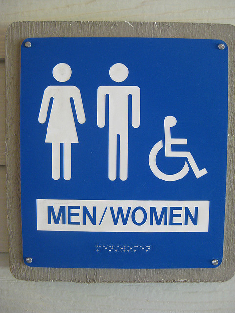 Bathroom sign.