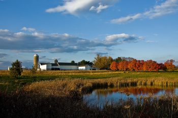 A farm in fall.