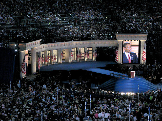 Democratic Convention in 2008. Image by Kelly DeLay from flickr.com.