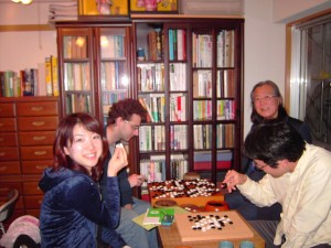 Chillin' at the Esperanto Go Club in Tokyo