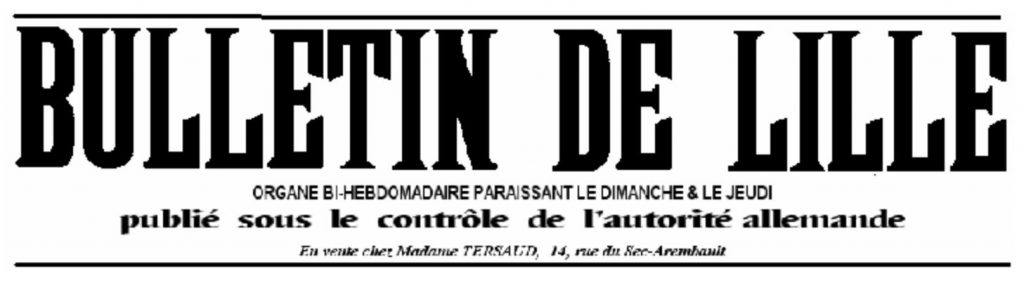 Image of the banner graphic from the Bulletin de Lille.