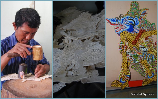 The steps of the puppet making process.