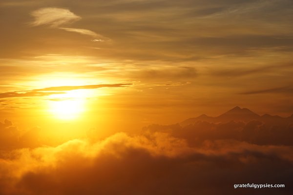 Sunrise and Mt. Rinjani - what a view!