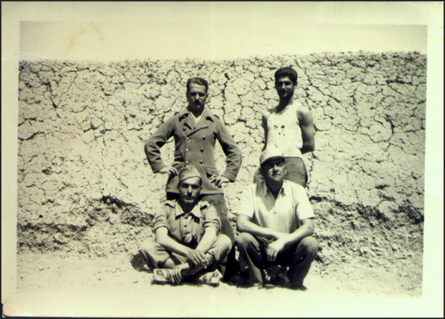 My father (top right) as a POW in North Africa.