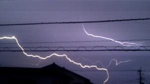 Lightning over Kagoshima