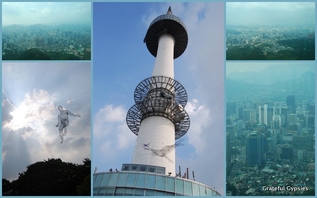 Enjoy the views at the N Seoul Tower.