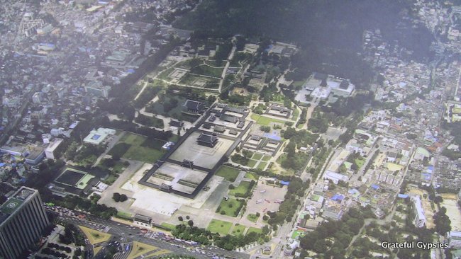 Gyeongbokgung from above.