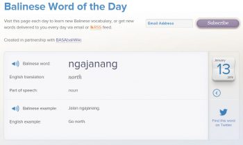 balinese word of the day