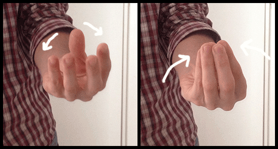 Italian hand gestures - "scared?"