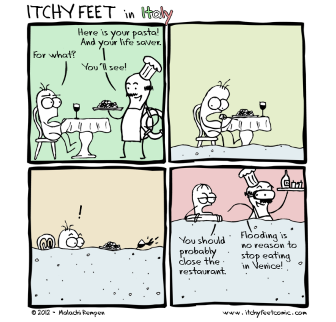 Itchy Feet: Acqua Alta con Mozarella