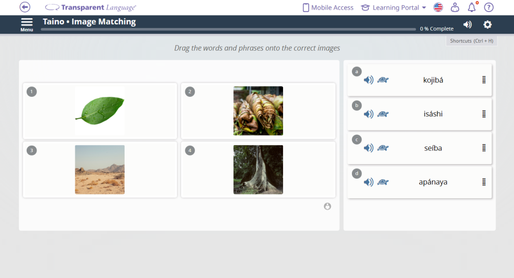Taino language course