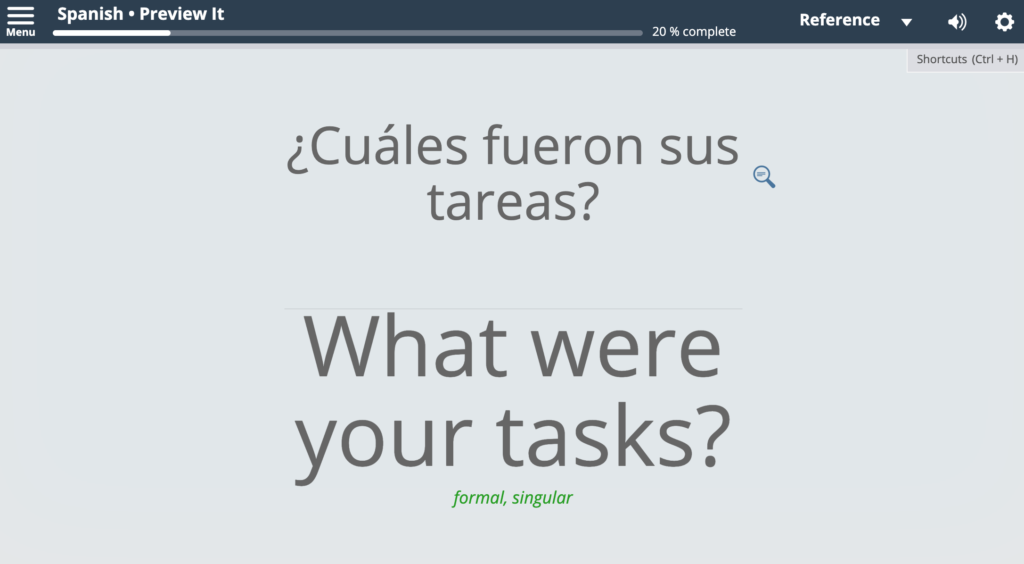 Professional Beginner Spanish with Transparent Language Online
