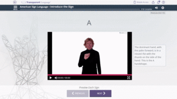 American Sign Language - learn fingerspelling online with Transparent Language