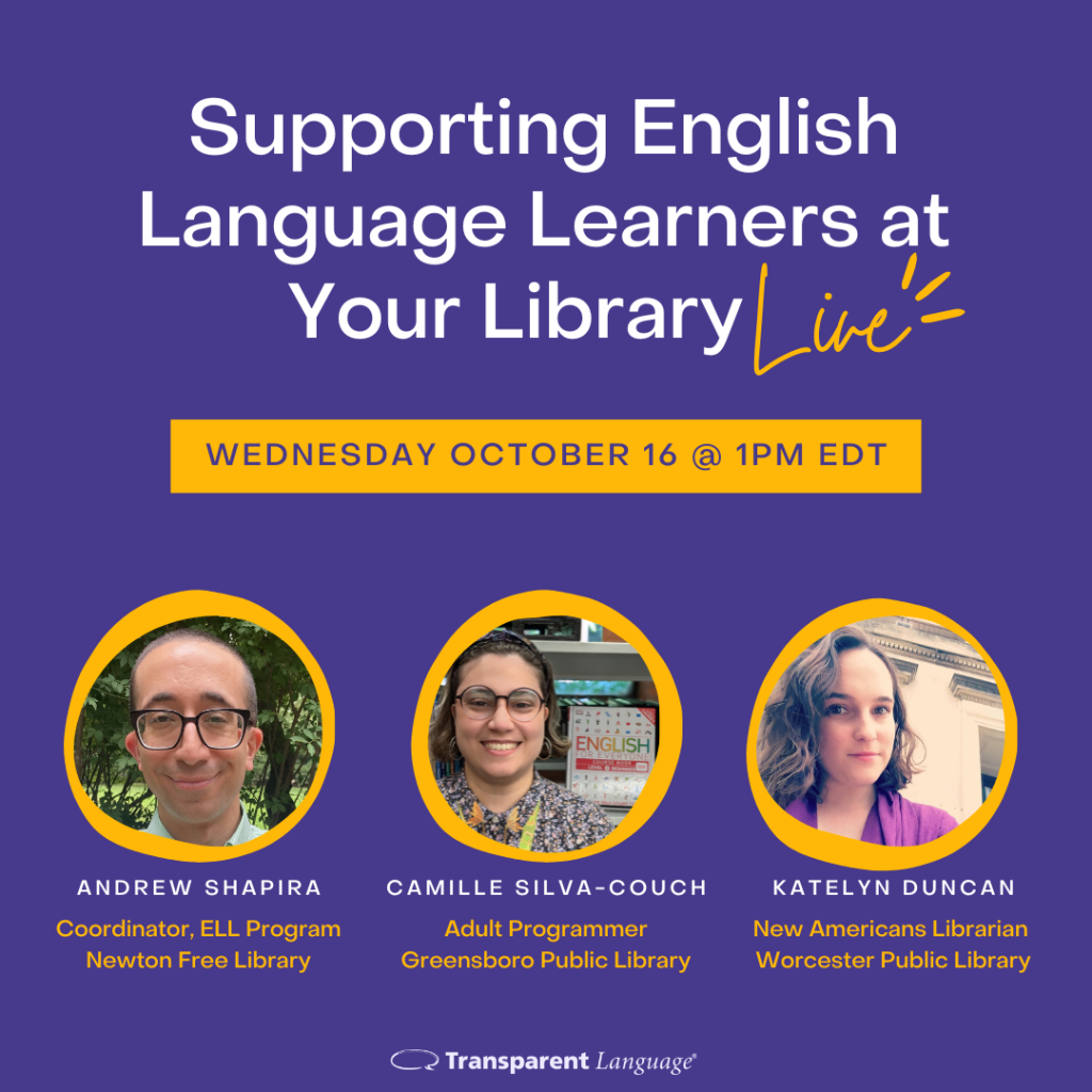 Library Supporting ELLs Panel Invite