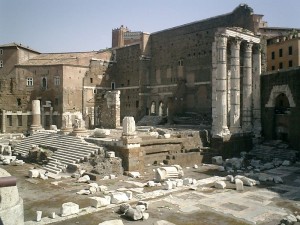Temple of Mars Ultor  in the Forum. Rome