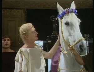 A scene from BBC's I,Claudius depicting John Hurt as Caligula. Courtesy of CSAH.