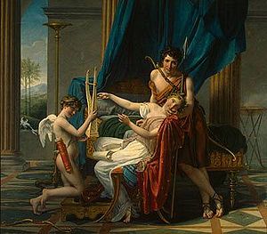 Sappho and Phaon. 1809 Jacques-Louis David 